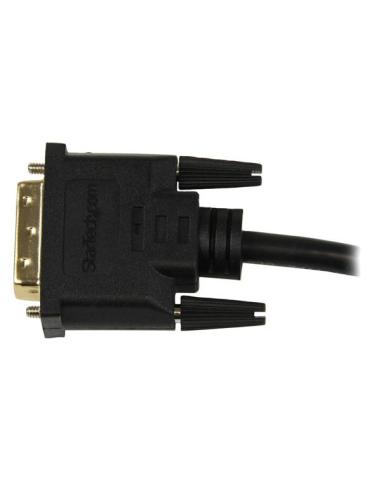 StarTech.com Adaptador de 20cm HDMI a DVI - DVI-D Macho - HDMI Hembra - Cable Conversor de Vídeo - Negro