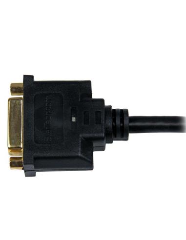 StarTech.com Adaptador de 20cm HDMI a DVI - DVI-D Hembra - HDMI Macho - Cable Conversor de Vídeo - Negro