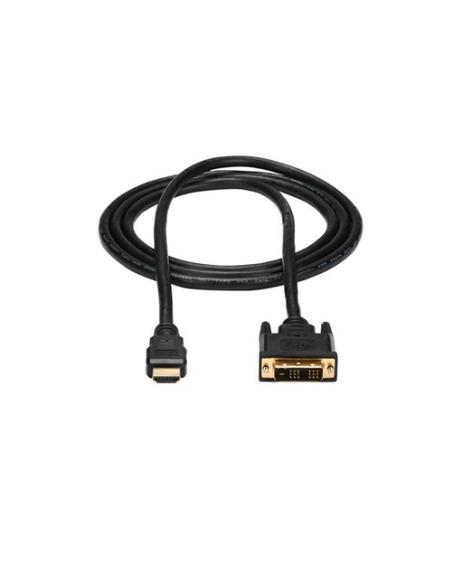 StarTech.com Cable Adaptador Conversor HDMI a DVI-D de 1,8m - Macho a Macho - Convertidor de Vídeo - Negro