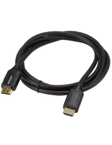 StarTech.com Cable de 2m HDMI 2.0 Certificado Premium con Ethernet - HDMI de Alta Velocidad Ultra HD de 4K a 60Hz HDR10 - para M