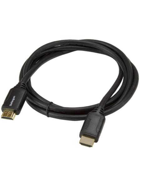 StarTech.com Cable de 2m HDMI 2.0 Certificado Premium con Ethernet - HDMI de Alta Velocidad Ultra HD de 4K a 60Hz HDR10 - para M