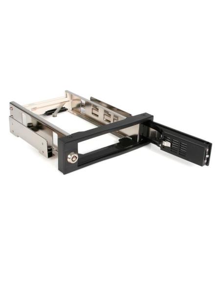 StarTech.com Rack Móvil Aluminio para Disco Duro HDD SATA de 3,5" Pulgadas sin Bandeja Bahía de 5,25"