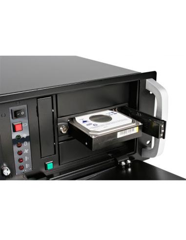 StarTech.com Rack Móvil Aluminio para Disco Duro HDD SATA de 3,5" Pulgadas sin Bandeja Bahía de 5,25"