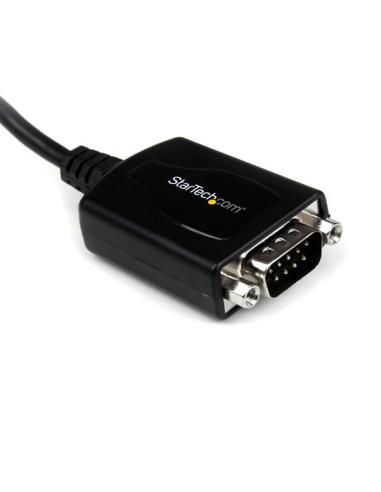 StarTech.com Cable Profesional de 0,3m USB a Puerto Serie Serial RS232 DB9 con Retención del Puerto COM