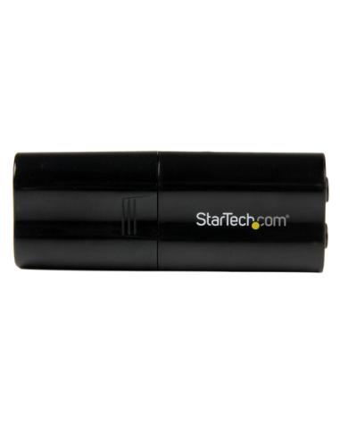 StarTech.com Tarjeta de Sonido Estéreo USB Externa Adaptador Conversor - Negro