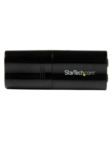 StarTech.com Tarjeta de Sonido Estéreo USB Externa Adaptador Conversor - Negro
