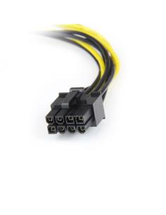 StarTech.com Cable de 15cm Adaptador de Alimentación de LP4 a PCI Express PCIe de 8 Pines para Tarjeta Gráfica 2