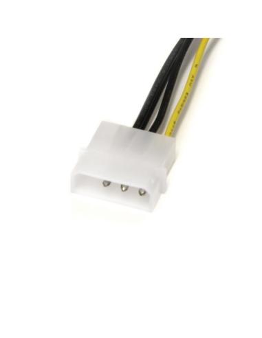 StarTech.com Cable de 15cm Adaptador de Alimentación de LP4 a PCI Express PCIe de 8 Pines para Tarjeta Gráfica
