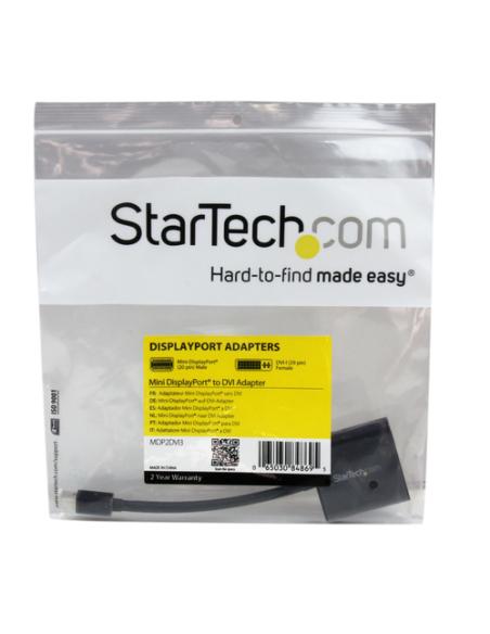 StarTech.com Adaptador de Vídeo Mini DisplayPort a DVI - Cable Conversor Convertidor DP - 1920x1200 - Pasivo