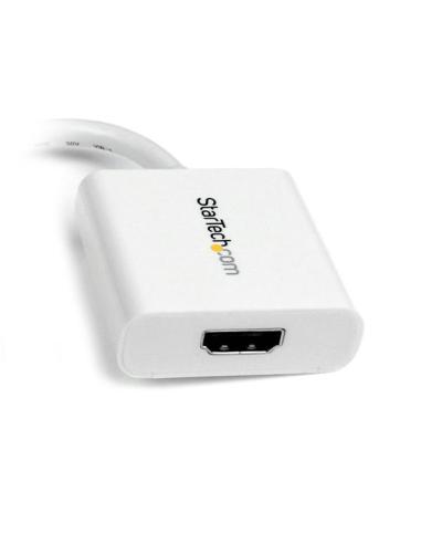 StarTech.com Adaptador Conversor de Vídeo Mini DisplayPort DP a HDMI - 1920x1200 - Pasivo - Blanco