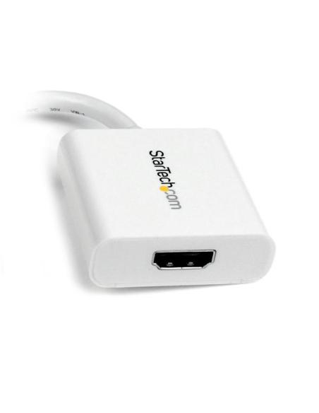 StarTech.com Adaptador Conversor de Vídeo Mini DisplayPort DP a HDMI - 1920x1200 - Pasivo - Blanco