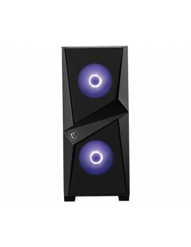 MSI MAG Forge 100M Midi Tower Negro, Transparente