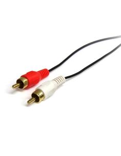 StarTech.com Cable Adaptador de Mini-Jack a RCA 91cm - Jack 3,5mm Macho - 2xRCA Macho - Negro 2