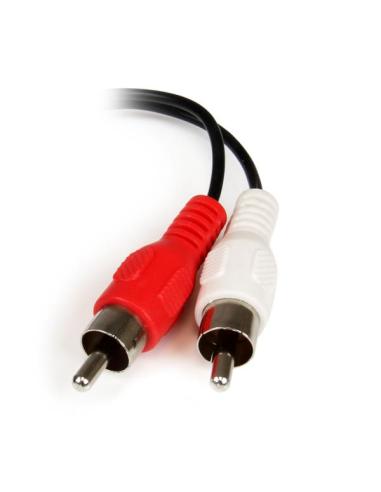 StarTech.com Cable Adaptador de 15cm de Audio Estéreo Mini Jack de 3,5mm Hembra a 2x RCA Macho