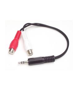 StarTech.com Cable Convertidor Adaptador Audio 15cm Mini Jack 3,5 mm a RCA Estéreo - Conversor