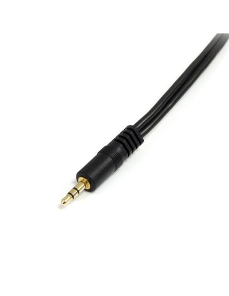 StarTech.com Cable 15cm Audio Splitter Divisor de Auriculares Mini-Jack 3,5mm Estéreo Macho a 2x Hembra