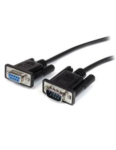 StarTech.com Cable 2m Extensión Directo Straight Through Serie Serial RS232 Vídeo EGA DB9 Macho a Hembra