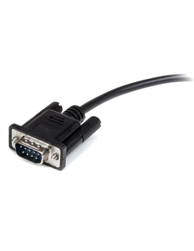 StarTech.com Cable 2m Extensión Directo Straight Through Serie Serial RS232 Vídeo EGA DB9 Macho a Hembra