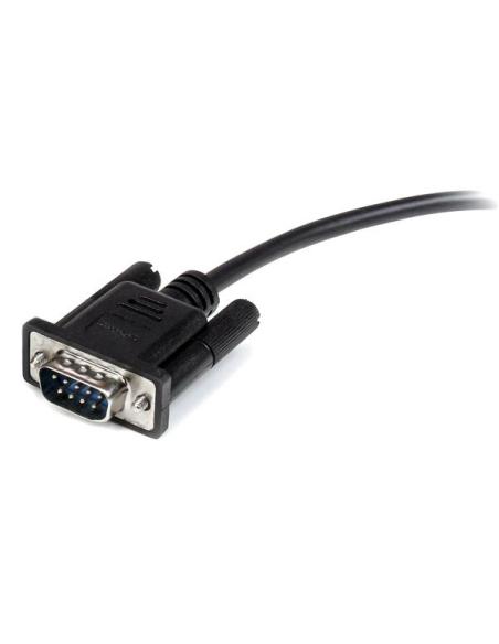 StarTech.com Cable 2m Extensión Directo Straight Through Serie Serial RS232 Vídeo EGA DB9 Macho a Hembra