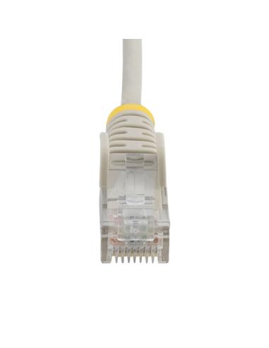 StarTech.com Cable Cat6 de 2m - Delgado - con Conectores RJ45 sin Enganches - Gris