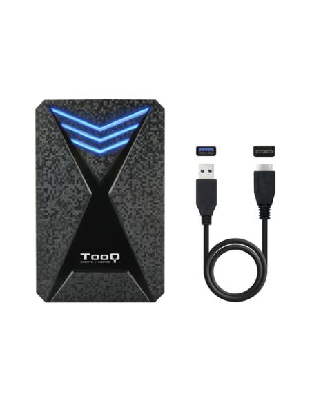 TooQ TQE-2550BL caja para disco duro externo Carcasa de disco duro/SSD Negro 2.5"