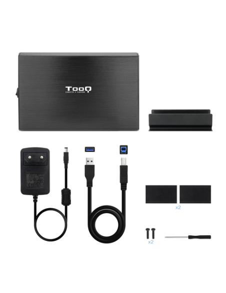TooQ TQE-3531B caja para disco duro externo Caja de disco duro (HDD) Negro 3.5"