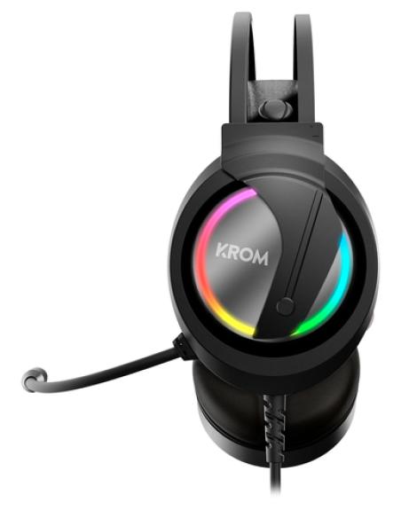 Krom Kappa Auriculares Alámbrico Diadema Juego Negro