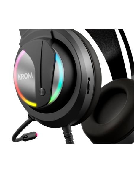 Krom Kappa Auriculares Alámbrico Diadema Juego Negro