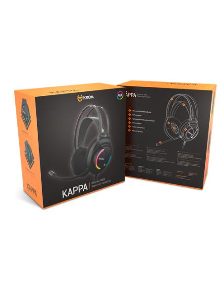 Krom Kappa Auriculares Alámbrico Diadema Juego Negro