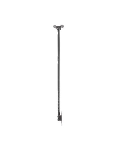 AISENS Soporte de techo giratorio, inclinable, extensible para monitor/TV 50kg de 23”-43”, Negro