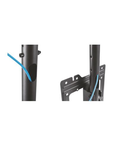 AISENS Soporte de techo giratorio, inclinable, extensible para monitor/TV 50kg de 23”-43”, Negro