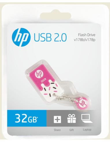 PNY HP v178p 32GB unidad flash USB USB tipo A 2.0 Rosa, Blanco