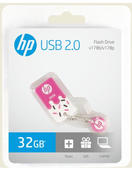 PNY HP v178p 32GB unidad flash USB USB tipo A 2.0 Rosa, Blanco