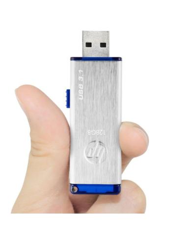 HP x730w unidad flash USB 128 GB USB tipo A 3.2 Gen 1 (3.1 Gen 1) Azul, Acero inoxidable