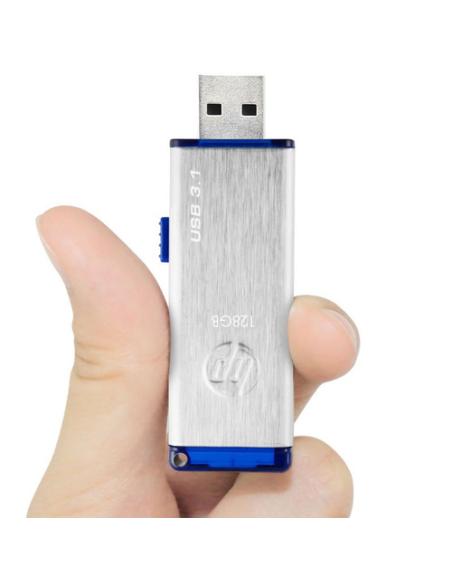 HP x730w unidad flash USB 128 GB USB tipo A 3.2 Gen 1 (3.1 Gen 1) Azul, Acero inoxidable