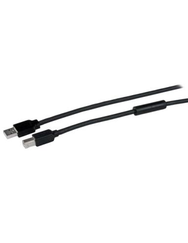 StarTech.com Cable 15 Metros 15m USB B Macho a USB A Macho Activo Amplificado USB 2.0 - Impresora