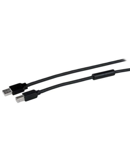 StarTech.com Cable 15 Metros 15m USB B Macho a USB A Macho Activo Amplificado USB 2.0 - Impresora