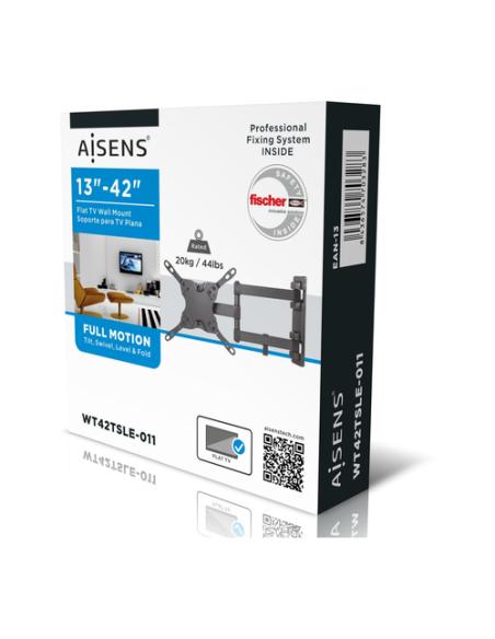 AISENS WT42TSLE-011 soporte para TV 106,7 cm (42") Negro