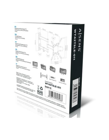 AISENS WT42TSLE-011 soporte para TV 106,7 cm (42") Negro