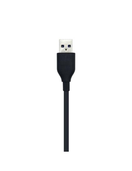 AISENS Hub USB 2.0, Tipo A/M - 4 x Tipo A/H, Negro, 30 cm