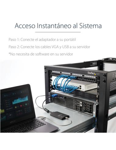 StarTech.com Adaptador Crash Cart USB con Transferencia de Ficheros y Captura de Vídeo