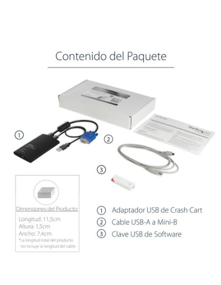 StarTech.com Adaptador Crash Cart USB con Transferencia de Ficheros y Captura de Vídeo