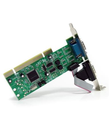 StarTech.com Tarjeta Adaptadora PCI de 2 Puertos Serie RS422/485 DB9 UART 161050 5V o 3.3V