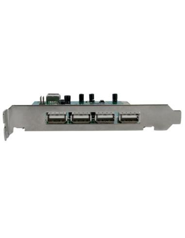 StarTech.com Adaptador Tarjeta PCI USB 2.0 de Alta Velocidad 7 Puertos - 4 Externos y 3 Internos