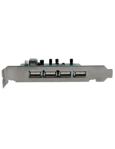 StarTech.com Adaptador Tarjeta PCI USB 2.0 de Alta Velocidad 7 Puertos - 4 Externos y 3 Internos