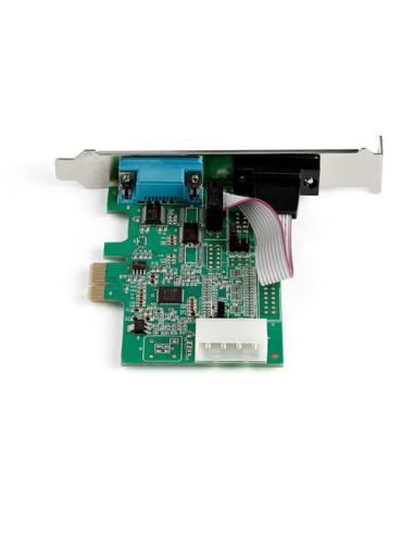 StarTech.com Tarjeta PCI Express Adaptadora de 2 Puertos Serie RS232 - Tarjeta Controladora Serial PCIe RS232 - PCIe a DB9 UART1