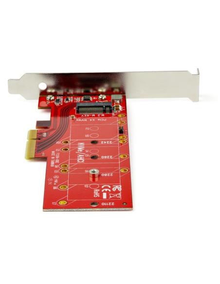 StarTech.com Adaptador de SSD M2 a PCIe - Conversor NVMe / AHCI / NGFF / M-Key a PCIe 3.0 x4 - Perfil Bajo o Completo - Adaptado