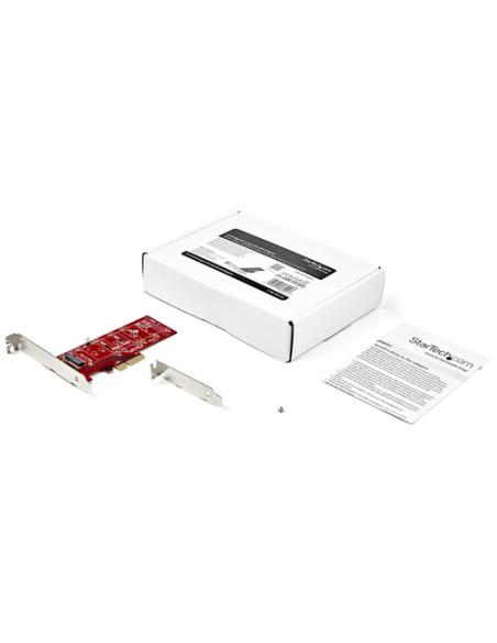 StarTech.com Adaptador de SSD M2 a PCIe - Conversor NVMe / AHCI / NGFF / M-Key a PCIe 3.0 x4 - Perfil Bajo o Completo - Adaptado