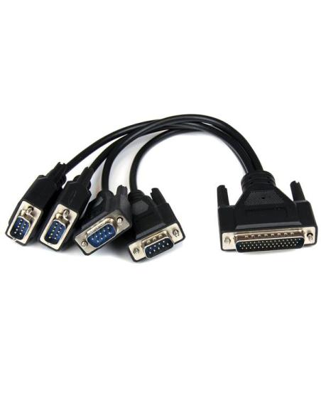 StarTech.com Tarjeta Adaptadora PCI Express PCIe de 4 Puertos Serie Serial Combo RS232 y RS485 RS 422 DB9