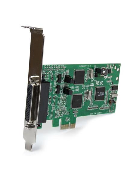StarTech.com Tarjeta Adaptadora PCI Express PCIe de 4 Puertos Serie Serial Combo RS232 y RS485 RS 422 DB9